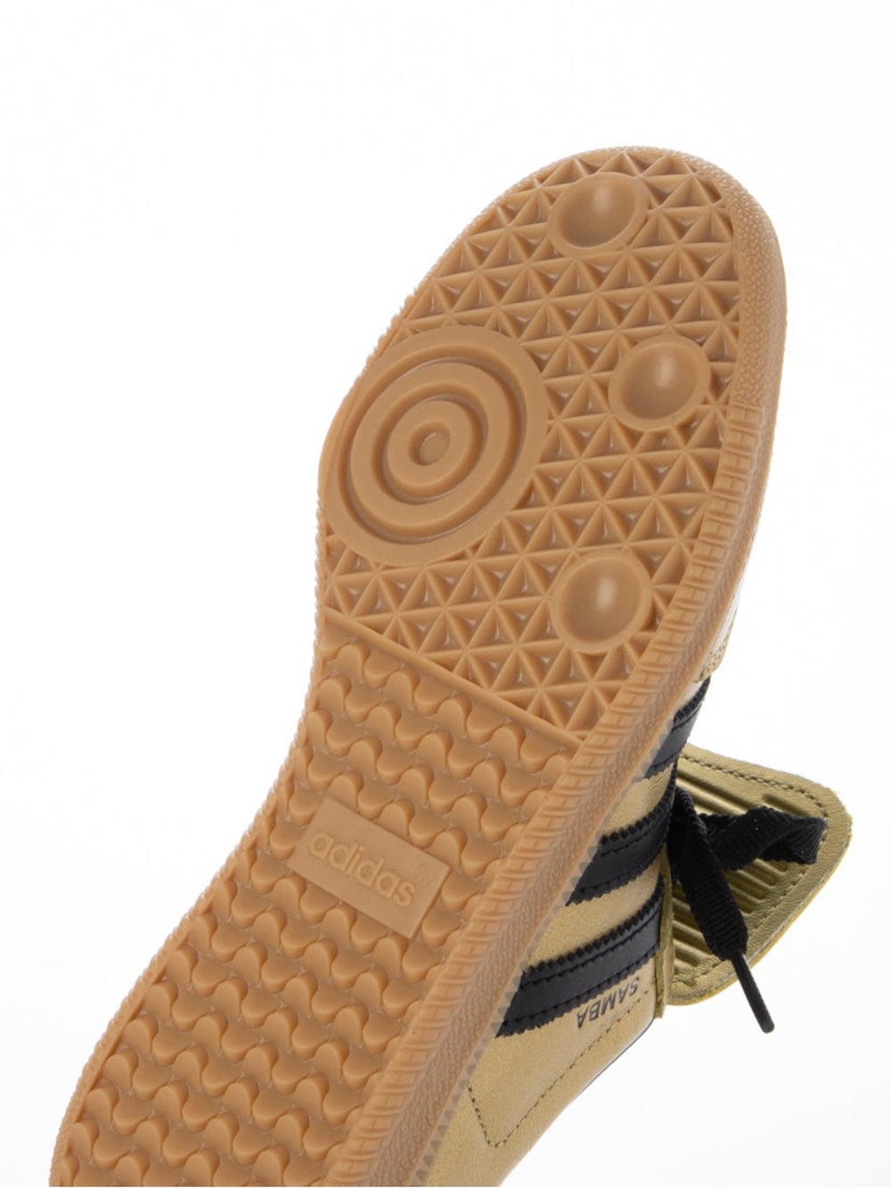 adidas Gold and Black Samba Trainers with Gum Sole - Picture 8 of 8